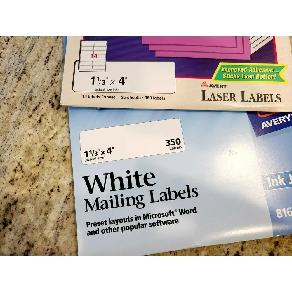 Avery Shipping Address Labels, Laser & Inkjet Printers, 700 Labels, 3-1/3x4